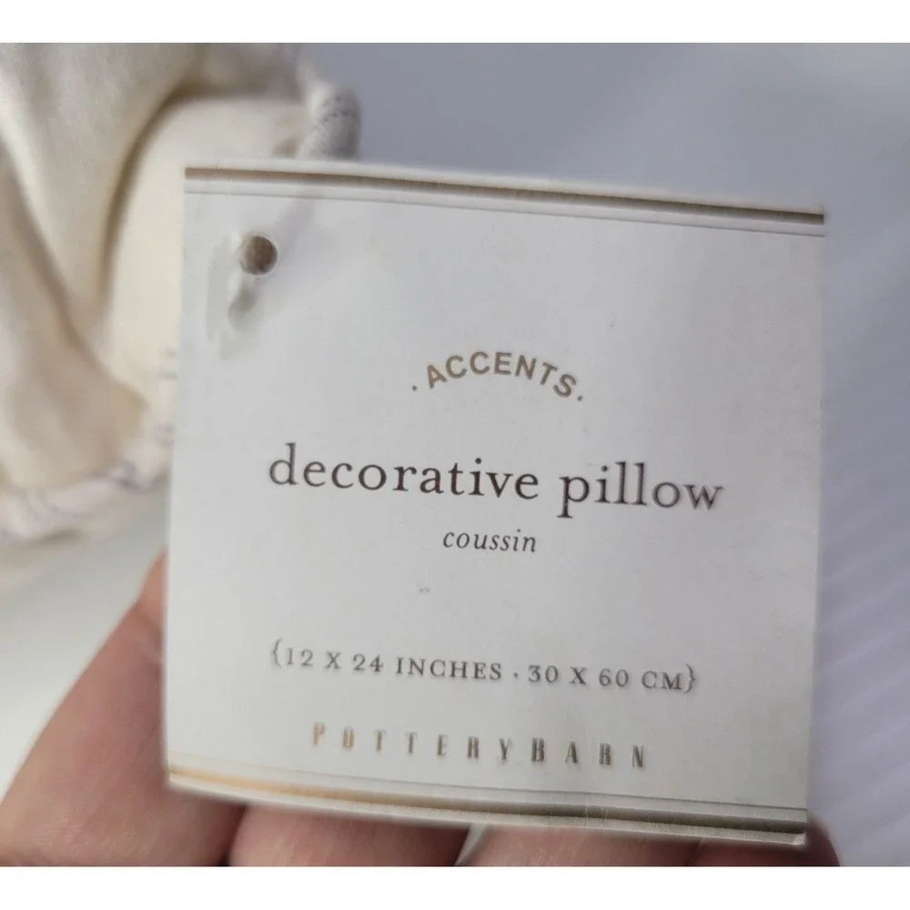 Pottery Barn Sleep In Throw‎ Pillow Rectangle Bedding Bedding Decor 12x24 RARE
